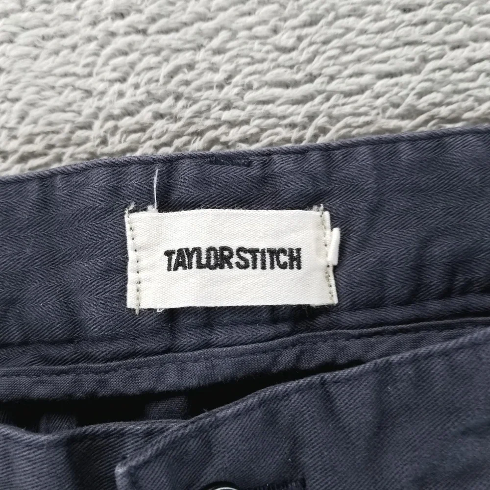 Taylor‎ Stitch Pants Mens 36x32 Blue Foundation Chino Slim Tapered Office Casual